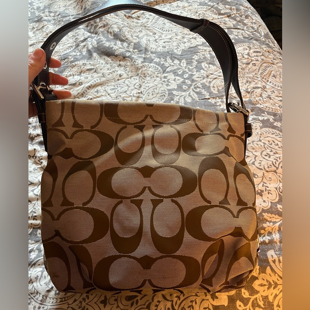 Brown coach bag